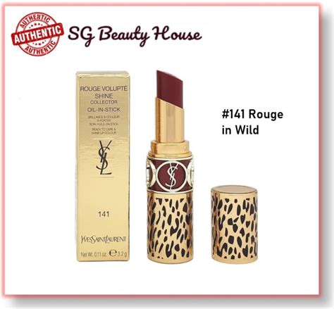 ysl 141 rouge in wild|YSL rouge oil in stick.